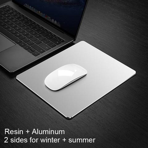 Business Metal Mouse Pad Double-side Aluminium Waterproof Anit-slip PU Leather Hard Mouse-pad Suitable for Office Macbook Laptop ► Photo 1/6