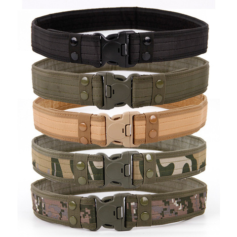 2022 Hot Mens Tactical Belt Military Nylon Belts Outdoor Multifunctional Training Belt High Quality Camouflage Waist Strap ► Photo 1/6