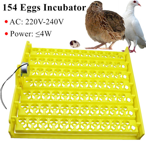 154 Eggs Incubator Eggs Automatic Incubator Incubator motor Turn Tray Poultry Incubation Equipment Farm poultry Hatching device ► Photo 1/6