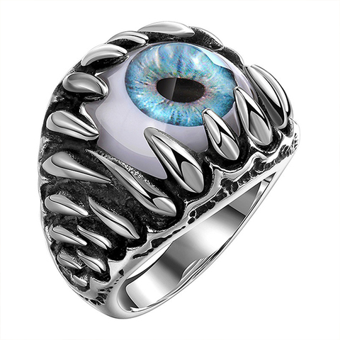 Personality Devil's Eye Rings Jewelry For Women Men Creative Big Eye Halloween Accessories Night Club Bar Party Punk Men Ring ► Photo 1/6
