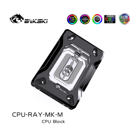 BYKSKI for Cooler AM4 Water Cooler CPU Water Block for AM3/Ryzen 3/5/7 3600 /3000 ThreadPipper A-RGB/RGB CPU Radiator ► Photo 1/6