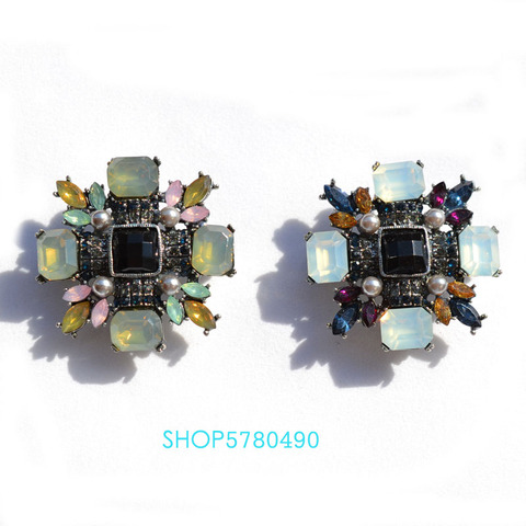 Classic Jewelry Rhinestone Cross Brooch Multi Coloured Crystal Unisex Elegant Pin Coat Accessories Wedding Dress Ornaments Gifts ► Photo 1/6