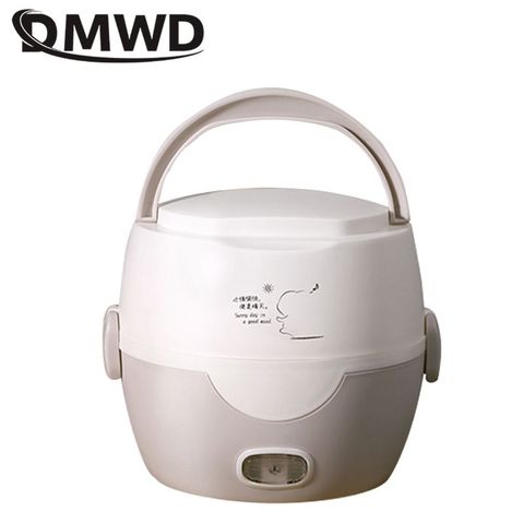 DMWD 1L Multifunctional Mini Electric Cooker Office Heating Lunch Box Personal Food Heater Stewing Soup Pot Rice Cooker 220V ► Photo 1/5