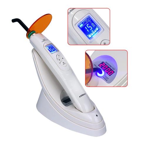 Dental Curing Light LED Wireless Optical Fiber Curing Lamp 800-2000mw/cm² Three Gear Output Adjustable Timing ► Photo 1/6