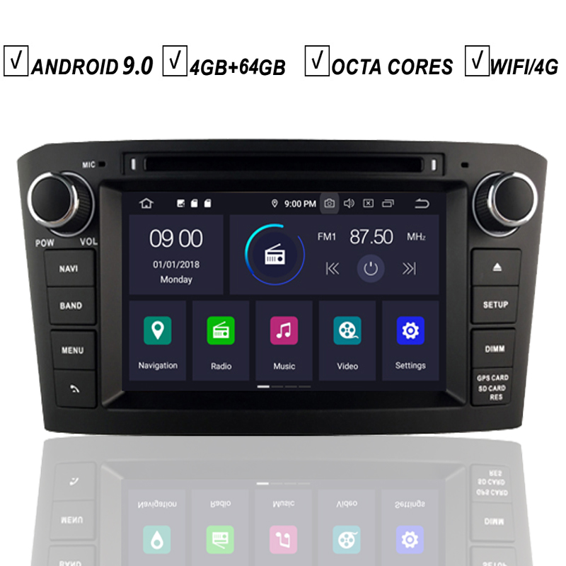 7''Car Android  Navigation For Toyota Avensis T25 Auto DVD GPS Player  4GB+64GB Multimedia Octa Core Radio BT Wifi TPMS DAB+ - Price history &  Review | AliExpress Seller - HIRIOT Official