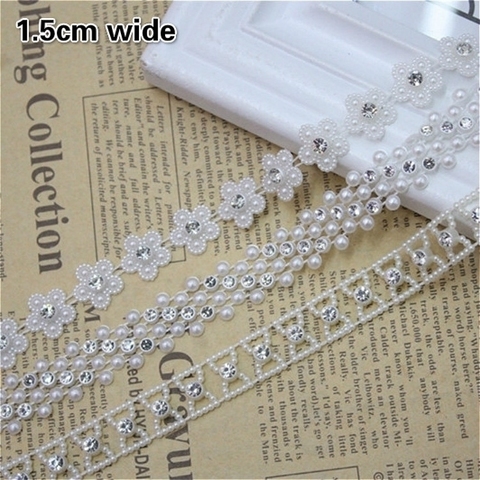 Fine Beaded And Diamond Connected Lace DIY Women's Child Headdress Bracelet Necklace Shiny Making Gift Box Multipurpose Ribbon ► Photo 1/4