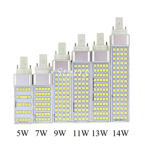 New arrived 5W 7W 9W 11W 13W 14W  E27 G24 G23 LED Corn Bulb Lamp SMD 5050 Spotlight 180 Degree 220V 110V Horizontal Plug Light ► Photo 1/6