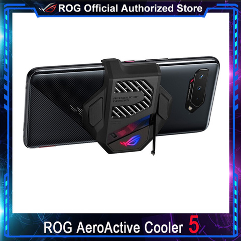 ASUS ROG 5 AeroActive Cooler 5 | 3 Funcooler Cooling Fan Holder with LED Aura Lighting ROG5 Gaming Phone Expansion Accessories ► Photo 1/6