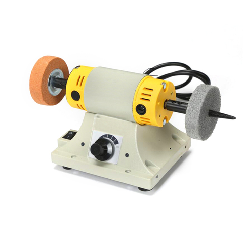 Jade Jewel Polishing Machine Small Table Mill Adjustable Speed Motor Tool Lathe Bench Grinder Kit For Jewelry Dental Polisher ► Photo 1/6