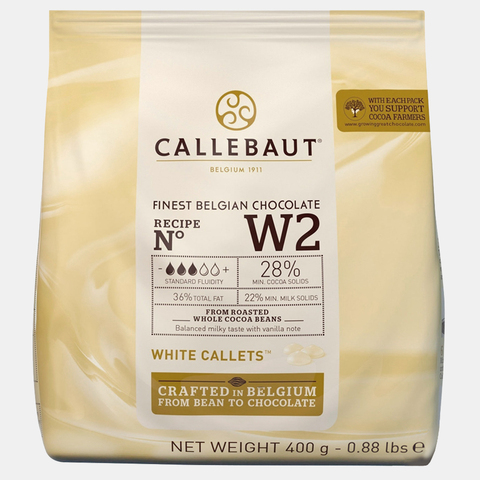 White chocolate in drops Callebaut (w2-e0-d94) 0.4 kg ► Photo 1/2