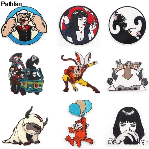 A3761 Patchfan Patchfan Cartoon Sticker iron on patches embroidery Patch For Clothing Accessories badge ► Photo 1/6