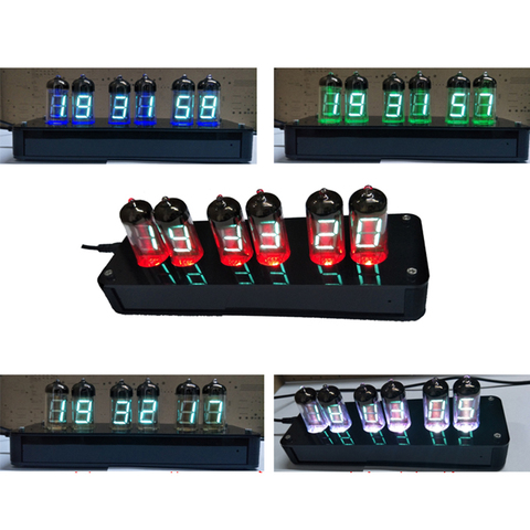 IV-11 NB-11 LED Glow Digital Tube Clock  Retro Full Color LED Color Change Nixie Clock Timer VFD Clock ► Photo 1/4