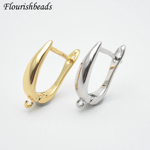 Nickle Free Anti-rust Real Gold Plating Metal Earring Hooks Women Jewelry Making Components 30pieces ► Photo 1/6