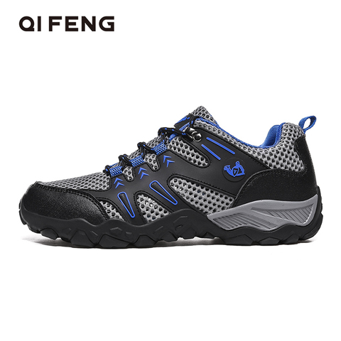 2022 New Summer Hiking Shoes Mens Breathable Trekking Footwear Large Size Casual Mesh Sneakers Water Shoes Light sport Shoes 13 ► Photo 1/6