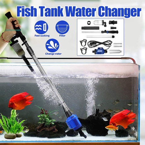 Electric Aquarium Gravel Cleaner Automatic Water Changer Sludge Extractor Sand Washer Filter Pump for Fish Tank Vacuum Cleaner ► Photo 1/6