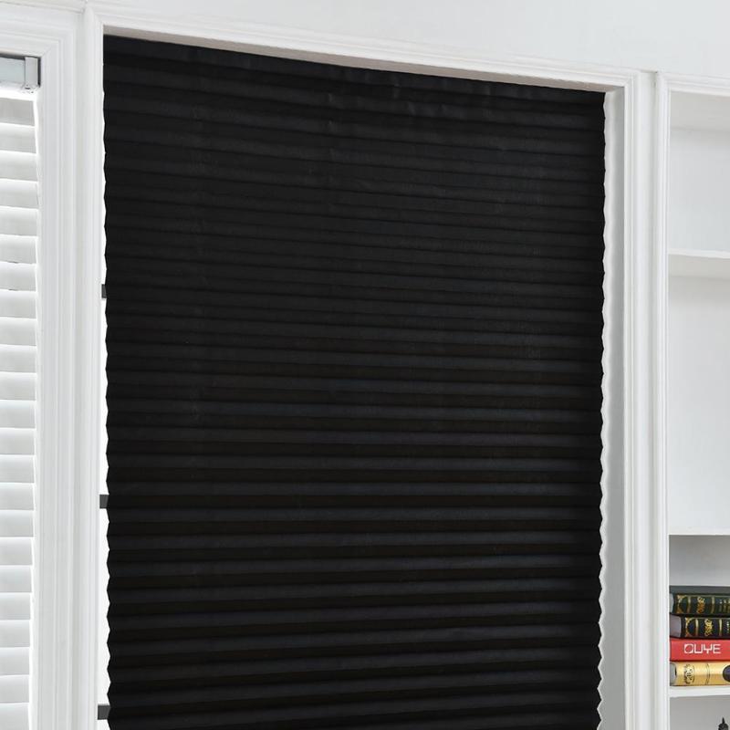 Self Adhesive Pleated Blinds, Garage Door Window Curtains