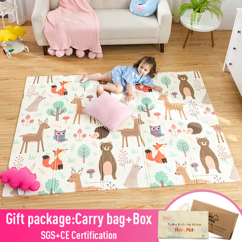 Infant Shining Baby Play Mat Xpe Puzzle Children's Mat Thickened Tapete Infantil Baby Room Crawling Pad Folding Mat Baby Carpet ► Photo 1/6