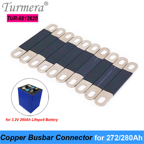Turmera Copper BusBars Connector for 3.2V 272Ah 280Ah Lifepo4 Battery Assemble for 36V E-Bike and Uninterrupted Power Supply 12V ► Photo 1/6