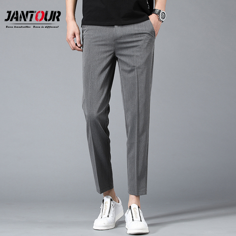 Jantour Brand Men Ankle Pants New Autumn Casual Trousers Straight Chinos Fashion Jogging Pants Male Brand Trousers High Quality ► Photo 1/6