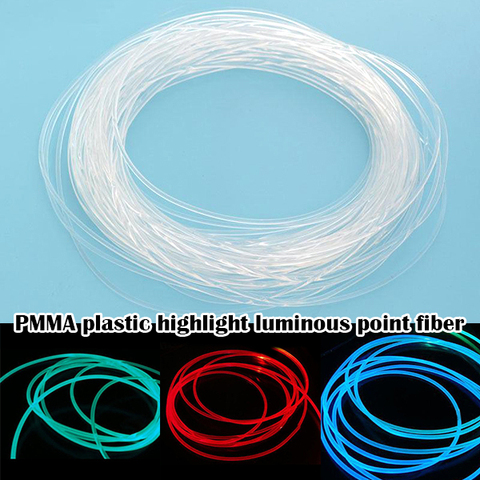 Long 1M PMMA Side Glow Optic Fiber Cable 1.5mm/2mm/3mm Diameter for Car LED Lights Bright GQ ► Photo 1/6