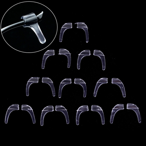 Silicone Glasses Ear Hooks Tip Eyeglasses Grip Ear Grip Hooks Anti Slip Holder for Eyeglasses 10pairs/set ► Photo 1/6