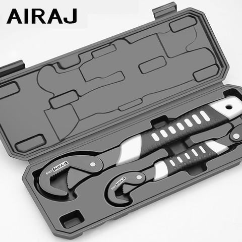 AIRAJ Multi-function Universal Wrench Adjustable Spanner Tool Sets Home Repair Key Hand tool Multi Purpose Universal Pipe Wrench ► Photo 1/1