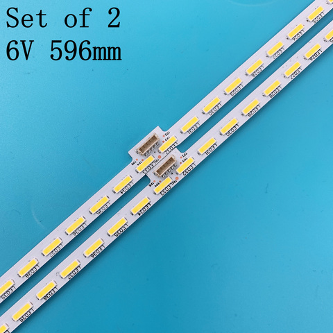 LED Backlight strip(2) for Sony Sharp KD-55X8505C 55X8507C 55X8500C XBR-55X850C 75.P3C08G001 15A09N SYV5541 YLS_HAN55_7020 HRN55 ► Photo 1/6