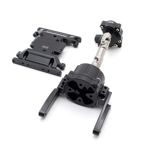 KYX Racing Metal Planetary Gear Transmission Transfer Skid Plates Gearbox Kit Upgrades for RC Crawler Car Axial SCX10 II 90046 ► Photo 1/6