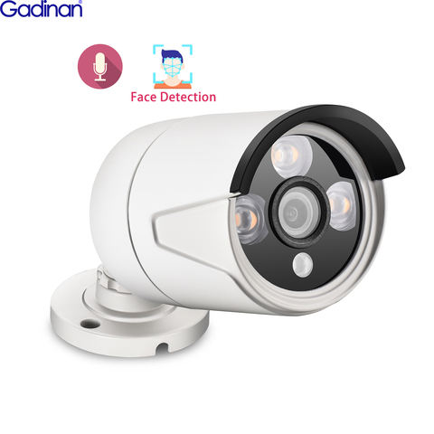 Gadinan 5MP SONY IMX335 3MP SONY IMX307 IP Face Detection 1080P Network Camera H.265X IP66 Waterproof Metal Bullet Camera  POE ► Photo 1/6