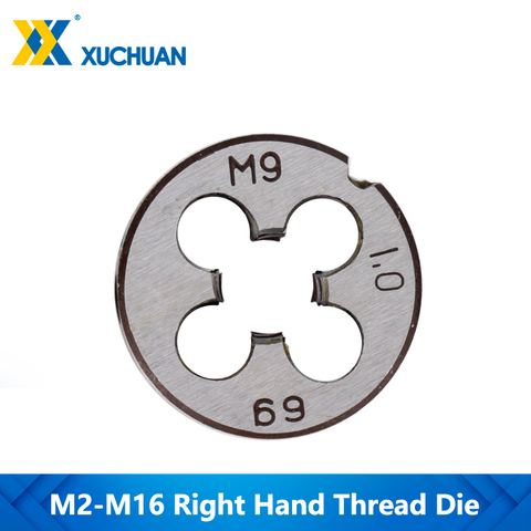 Thread Die Machine Screw Round Die Metric Right Hand Threading Tapping Tools For Mold Machining M2-M16 Machine Plug Tap Die ► Photo 1/6