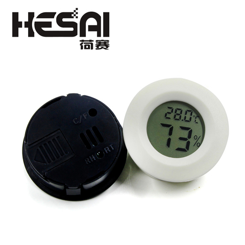 Round Mini LCD Digital Thermometer Hygrometer Refrigerator Freezer Tester Indoor Convenient Temperature Sensor Hygrometer ► Photo 1/4