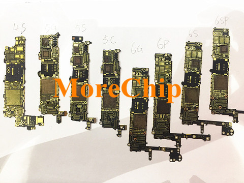 Nude Motherboard For iPhone 4S 5 5C 5S 6 6Plus 6S 6SPlus 7 7P 8 8P X Naked Mainboard Test Measure Bare Light Logic Board ► Photo 1/6