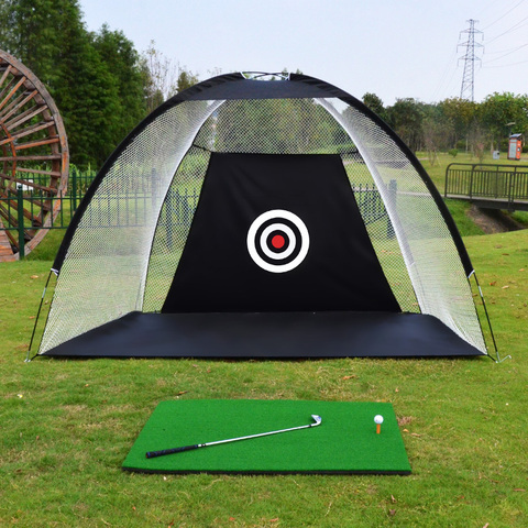 2M Golf Practice Net Tent Golf Hitting Cage Garden Tent Golf Training Equipment Outdoor Indoor Grassland Mesh Golf Net XA147+A ► Photo 1/6