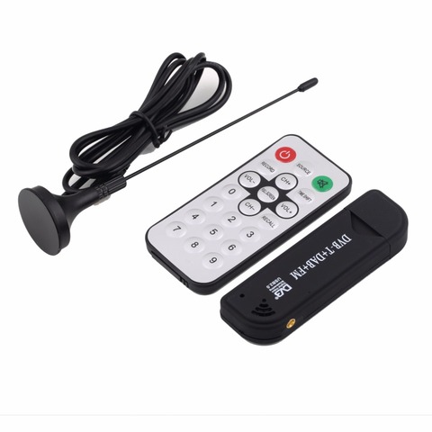 Hot Promotion Super Digital RTL2832U+R820T TV Tuner Receiver with antenna for PC for Laptop Support SDR Wholesale ► Photo 1/6
