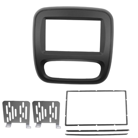2Din Car Radio Fascia DVD Panel Dash Kit for Renault Trafic Opel Vivaro 2015 Up auto stereo installation Dashboard Panel ► Photo 1/6