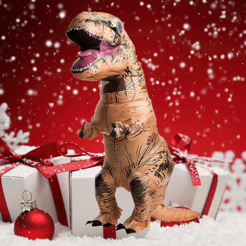 T Rex Costume Christmas Inflatable Dinosaur Costume Carnival Purim