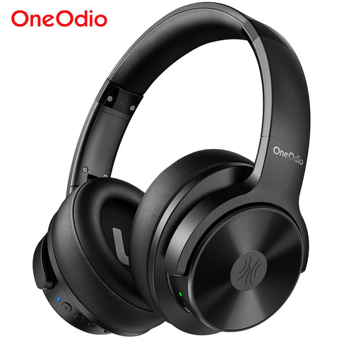 Oneodio A30 Active Noise Cancelling Headphones Wireless Over Ear Bluetooth 5.0 Headset With Deep Bass CVC 8.0 Clear Mic Travel ► Photo 1/6