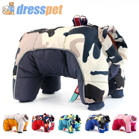 Winter Pet Dog Clothes Super Warm Jacket Cotton Coat Waterproof Small Big Dogs Pets Clothing For French Bulldog Jackets Snowsuit ► Photo 1/6