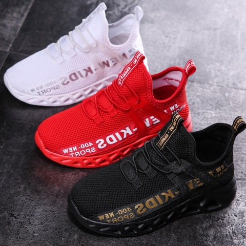 2022 New Mesh Kids Sneakers Lightweight Children Shoes Casual Breathable Boys Shoes Non-slip Girls Sneakers Zapatillas Size26-38 ► Photo 1/6