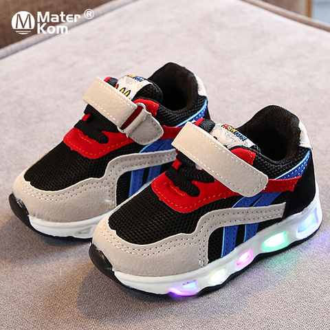 Size 21-30 Children's Led Shoes Boys Girls Lighted Sneakers Glowing Shoes for Kid Sneakers Boys Baby Sneakers with Luminous Sole ► Photo 1/6