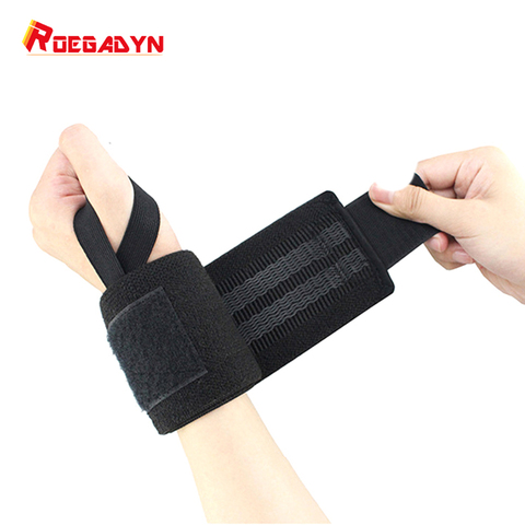 ROEGADYN Black Wrist Support Arm and Wrist Training Anti-slip Rubber Wristband Durable Wrist Wrap with Strong Support ► Photo 1/6