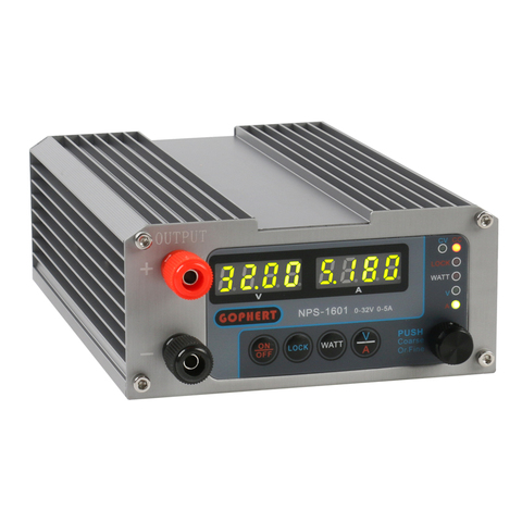 2022 NPS-1601 New Version Laboratory DIY Adjustable Digital Mini Switch DC Power Supply WATT With Lock Function 32V 30V 15V 5A ► Photo 1/6