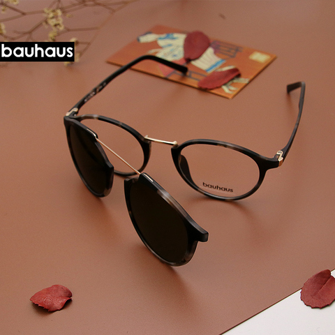 X3184  Ultem Vintage Round Eyeglasses Women Men Polarized Sunglasses Magnetic Clip On Glasses Optical Computer ► Photo 1/6