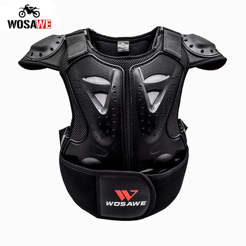 Kids Body Armor Protector Vest Dirt Bike Safety Gear Motocross Knee Guard Pads
