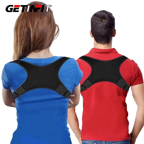 Getinfit New Adjustable Back Posture Brace Support Belt Corrector Clavicle Back Shoulder Lumbar Posture Correction Corrector ► Photo 1/6