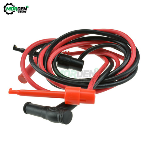 1Pair Multimeter Right angle Banana Plug to Test Hook Wire Cable Set with Protective Soft Silicone for Multimeter Test Tools ► Photo 1/6