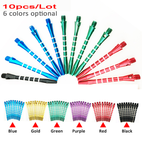 10pcs/lot Aluminum Medium Darts Shafts Harrows Dart Stems Throwing Length 53mm 6 Colors Available ► Photo 1/6