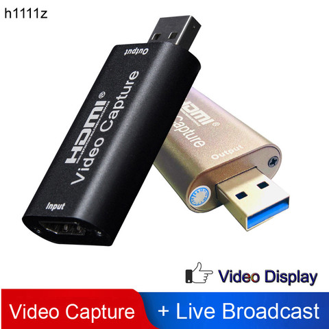 H1111Z 4K Video Capture Card USB3.0 2.0 HDMI Video Grabber Record Box for PS4 Game DVD Camcorder Camera Recording Live Streaming ► Photo 1/6