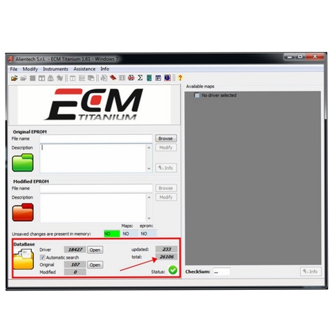 ECM Titanium V1.61 software with 26100 Driver ECU For KTAG and KESS V2 multi-languages With 18259+ DRIVER ► Photo 1/2