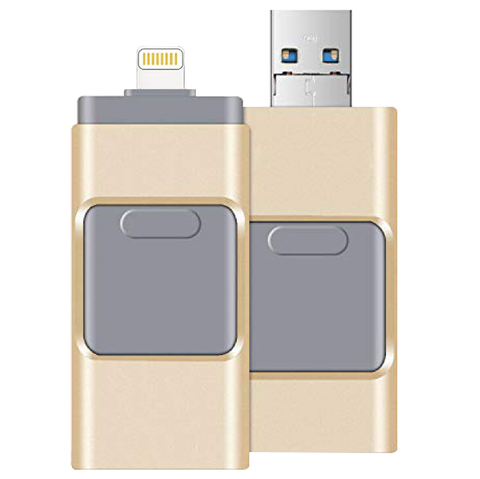 3in1 Otg Usb Flash Drive 8gb 16gb 32gb 64gb 128gb 256gb For Iphone Ipad Tablet phone lightning android Pen Drive Usb Stick ► Photo 1/6